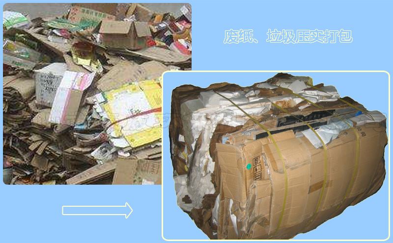 廢紙打包機QD202應用